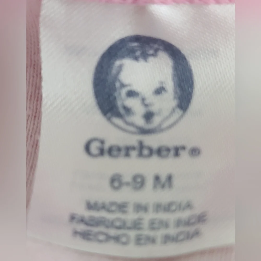 Onesies Baby Girl Bundle Lot Carter's Gerber Blue Pink Orange Size6-9 Months